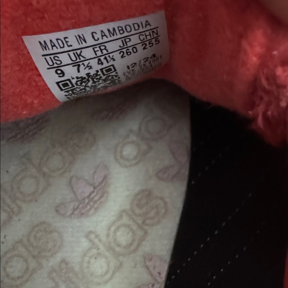 Adidas Women's Handball Spezial size 9 - bright red clear pink - Picture 3 of 4